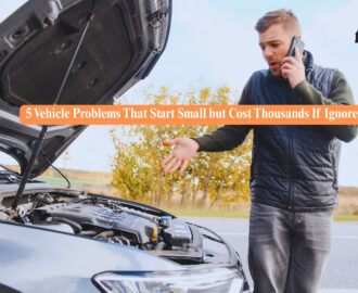 person looking at engine of their car